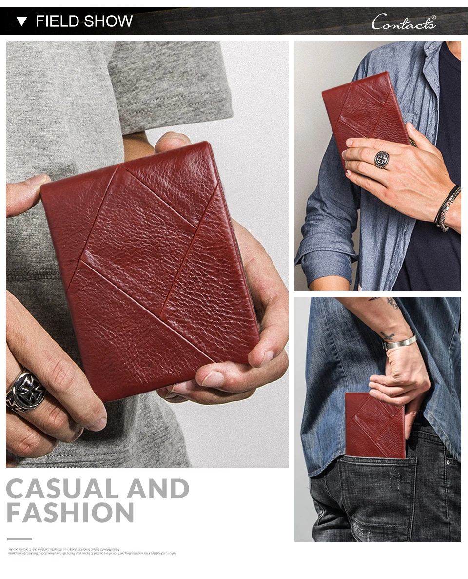 Cobbler Legend Genuine Leather Men Wallets Vintage Trifold Wallet Zip Coin Pocket Purse Cowhide Leather Wallet For Mens