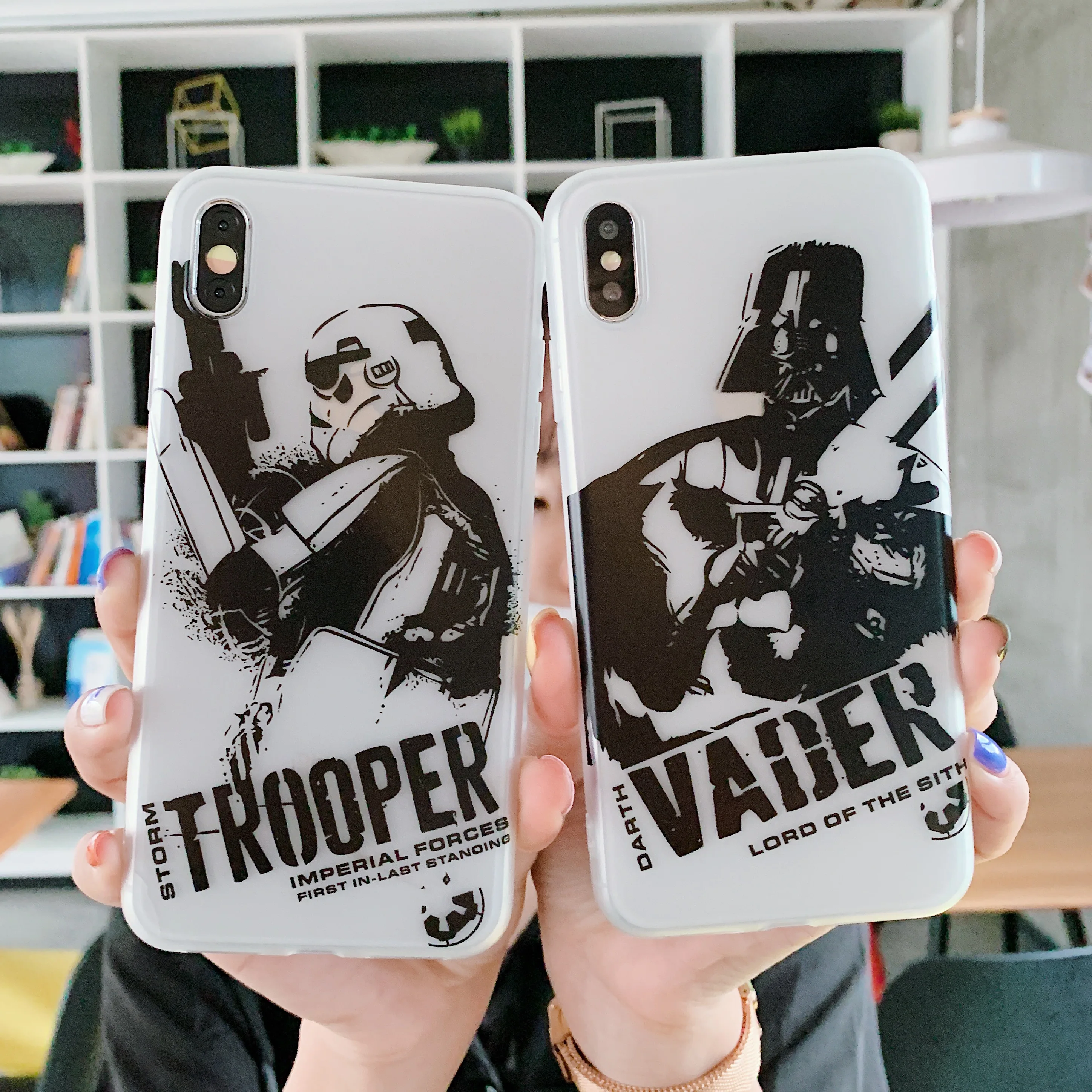 

Star Wars Imperial Stormtrooper Cartoon Phone Case Cute for iPhone 6 6s 7 8 Plus X XS XR XSMax Soft TPU Luxury