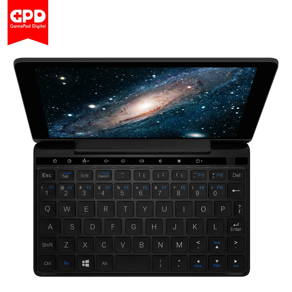 GPD Pocket 2 Amber 7 Inch Touch Screen Mini PC Pocket Laptop UMPC ultrabook Intel Celeron CPU 3965Y Windows 10 System 8GB/128GB