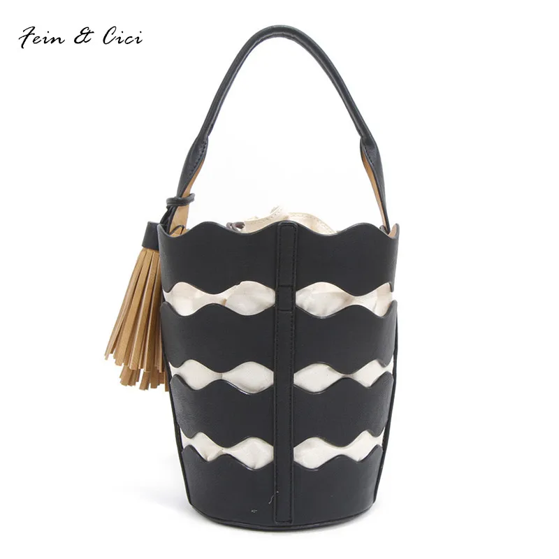 beach bag bucket bags bao bao with tassels women summer white totes bag