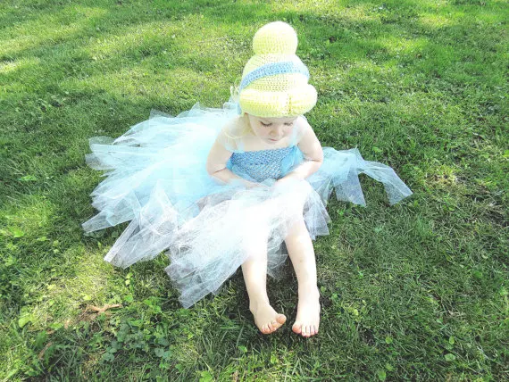 FREE SHIPPINBG, Cinderella Crochet Hat 