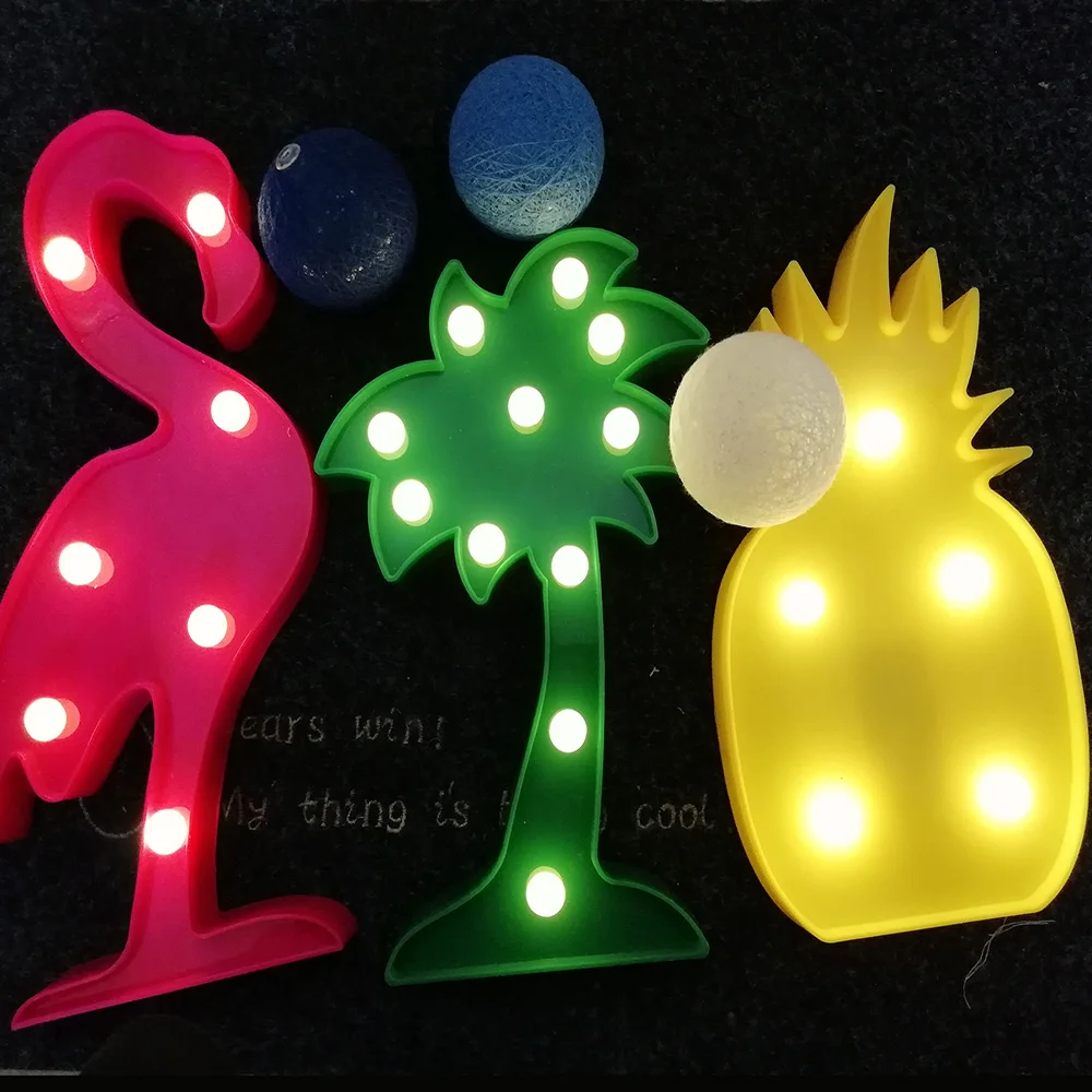 Светодиодный свет ночи праздничные украшения комнаты для ребенка Детская Спальня Батарея AA романтический ночник 3D для стола лампа