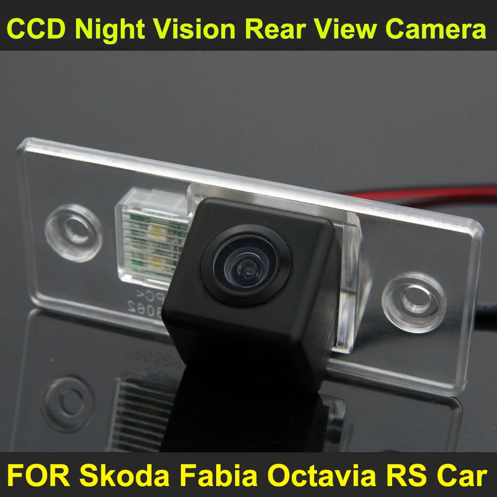 Автомобильная камера заднего вида с ночным видением CCD для Skoda Fabia Octavia RS|car rear view