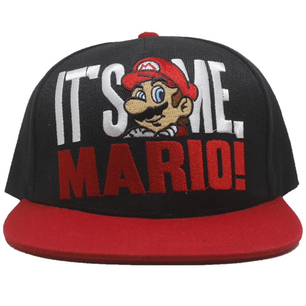 Anime cartoon Super Mario Bros del sombrero impresión carta cos funky personalidad snapback ajustable gorra beisbol hombre hombres 2018 Anime cartoon Super Mario Bros del sombrero impresión carta cos funky personalidad snapback ajustable gorra beisbol hombre hombres 2018
