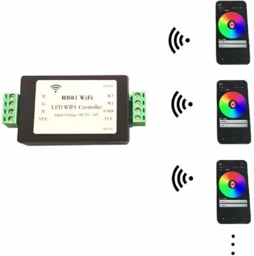500Hz H801 умный WiFi светодиодный контроллер Android телефон WLAN маршрутизатор управления 45*20 мм