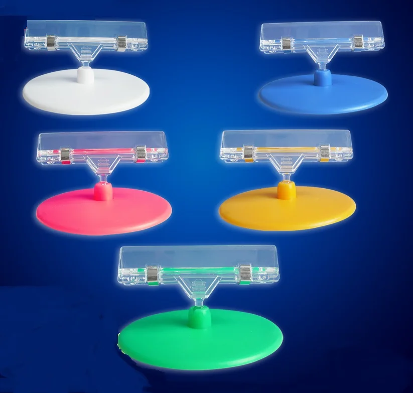 20Pcs/Lot POP Adjustable Merchandise Sign Display Big Short Clip Holder Stand price advertising
