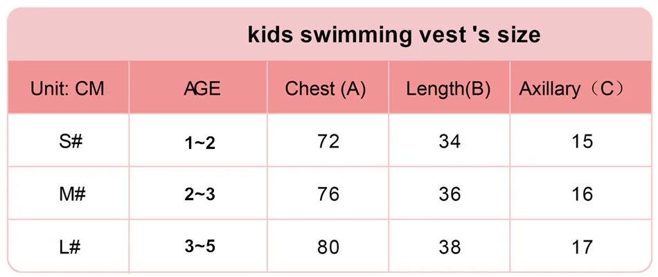 cute 2mm neoprene baby life jacket children swimming vest for kids water sports swimwear samll under 2~4 years red blue SML2