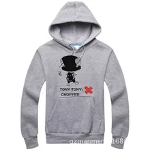 Anime de One Piece Tony Chopper sudaderas con capucha ropa deportiva Sudadera de algodón agregar felpa invierno cálido cosplay Costume S-XXL