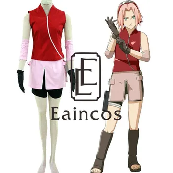 

Anime Naruto Haruno Sakura Costume Cosplay Customized Size Halloween Party Suit