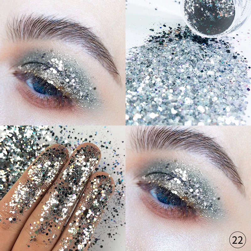 Бренд pudaier новые блестки тени для век водостойкие Professional Make Up Diamond Перламутровые тени для век Палитра порошок TSLM1 - Цвет: 22