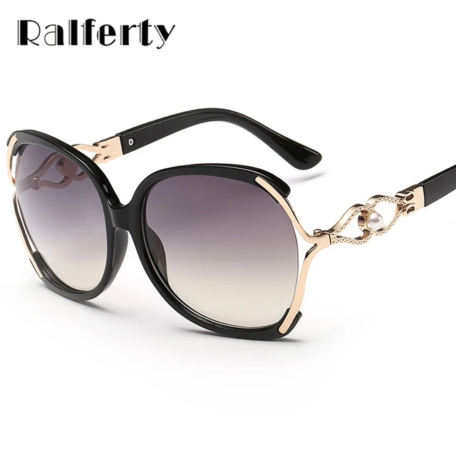 De Designer Ralferty Cristal Soleil Marque Lunettes Femmes Vintage vwn0mN8