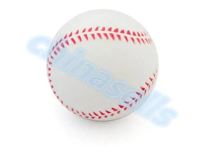 Lot De 2 Balles De Baseball Entraînement Uxcell, 9 Pouces, Cuir Mousse Douce, Blanches