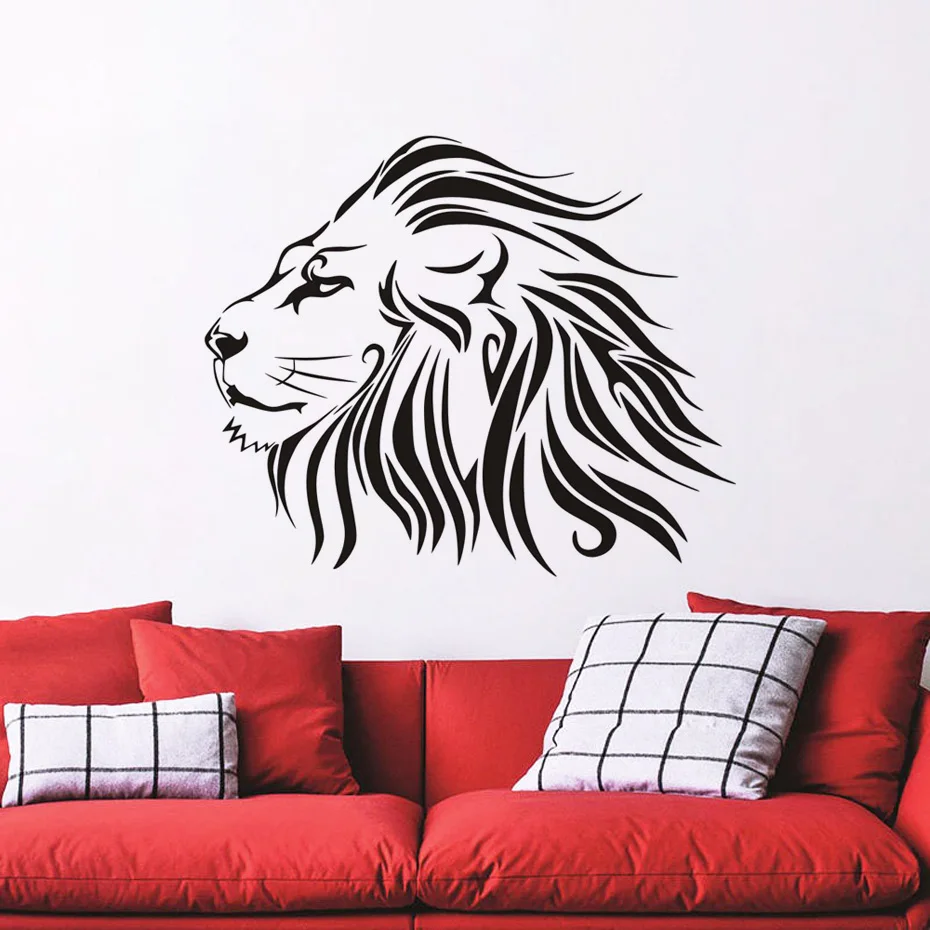 Lion Wall Decals,African Animal Wall Stickers, Childrens Wall Decals