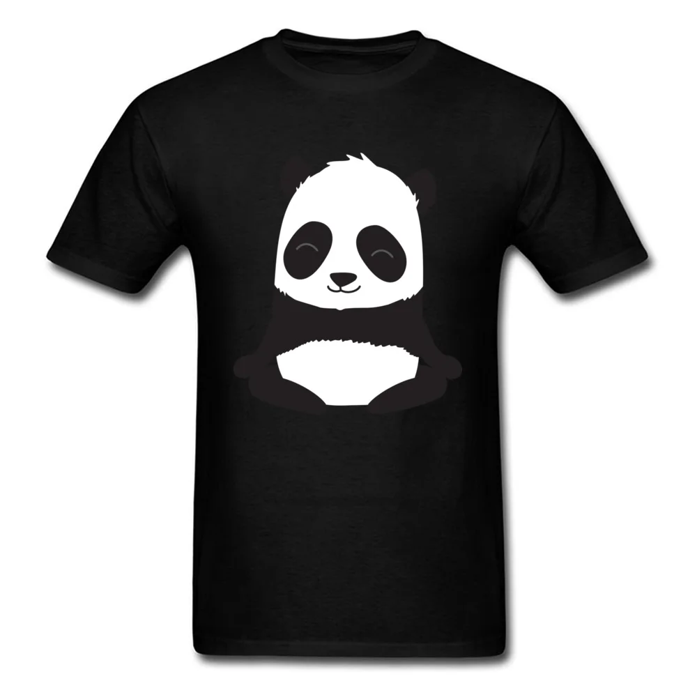 Short Sleeve Tees O-Neck 100% Cotton Men Tshirts Levitating panda Fashionable Clothing Shirt 2018 New Fashion Top Quality Levitating panda black