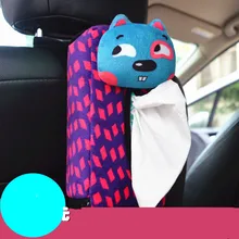 Милые Мультяшные кошки автомобильные коробки для салфеток креативная Автомобильная подвеска плюшевые ткани насосные