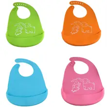 Водонепроницаемые очаровательные детские кормления детские нагрудники для отрыжек Регулируемый силиконовый Уход за собой еда для маленьких мальчиков и девочек слюнявчик полотенце