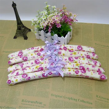 

Home Storage Tools Clothes Rack Clothes Hangers 5PCS/lot Home Decor Countryside Style Sponge Skid Resistance