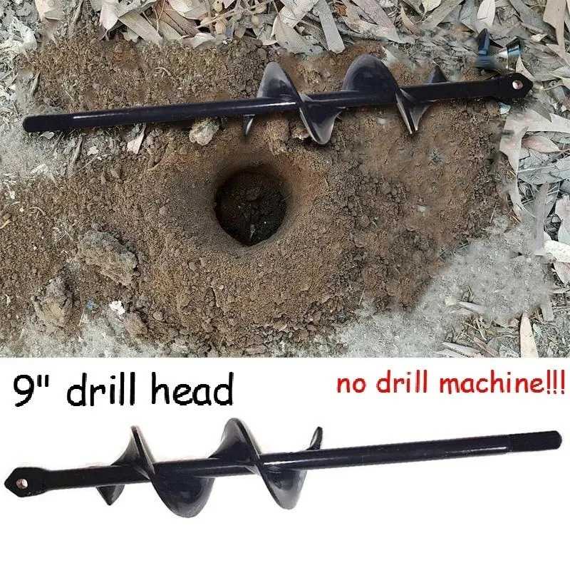 4 размера новые спиральные буровые головки для копания отверстий практичные садовые фермы Диббл ручной аэратор Буровая головка для