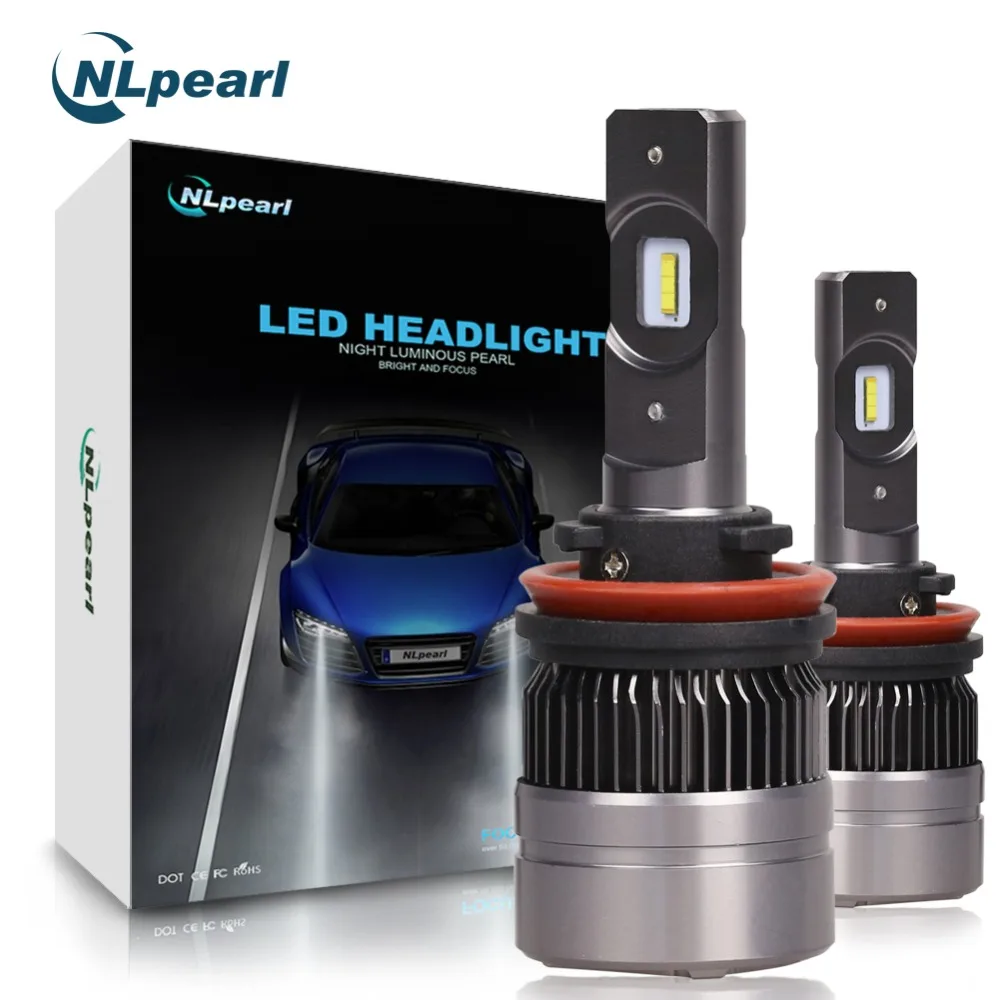 NLpearl 2018 2 шт. 16000LM/пара 6000K 12V HB4 светодиодный 9006 с чипов Csp лампы H7 H1 H11 H3 9012 H4 авто