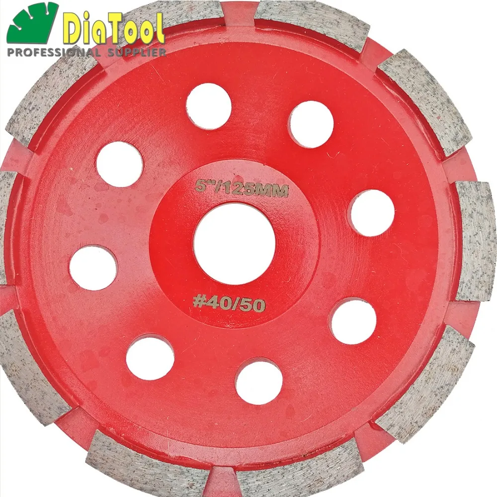 5 inch (125mm) Single Row Cup Wheel for concrete, grinding disc, grinding wheel, bore 22.23mm