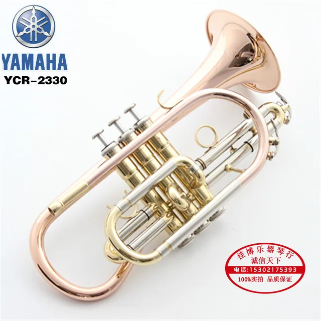 Cheap YTR-2335S B Flat Heavy Professional Silver Plated Brass Trumpet Bb Music Instruments with case and mouthpiece