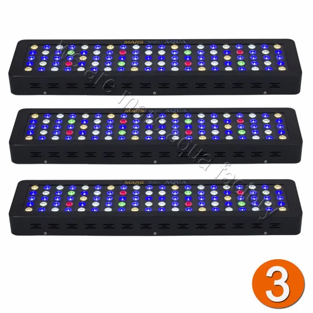 3pcs marsaqua dimmable 300w