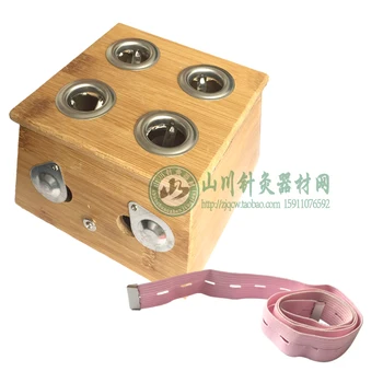 

Four hole bamboo moxibustion box