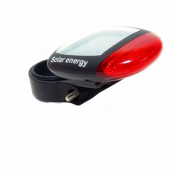

Hot Sales!Solar Power Bike Light Bicycle LED Cycling Tail Light Rear Red Flashing Lamp Safety Taillight Waterproof 3 Modes
