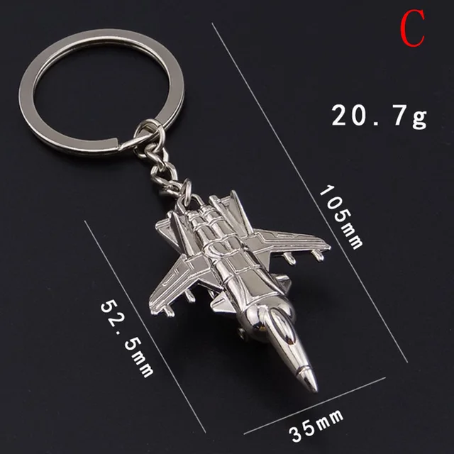 suti Creative Keychain Metal Naval Fighter Aircraft model Aviation