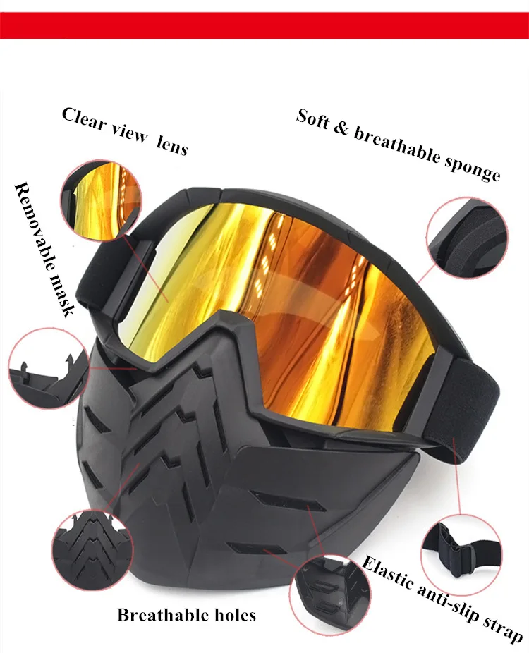 Cuzekii MT011 Автогонки мотоцикл очки Мотокросс ATV UTV внедорожные очки Защитное снаряжение противотуманные очки шлем маска