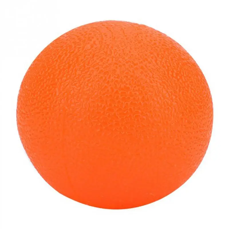 Силиконовый мяч для массажной терапии для силовых упражнений для пальцев рук и снятия стресса - Цвет: Оранжевый
