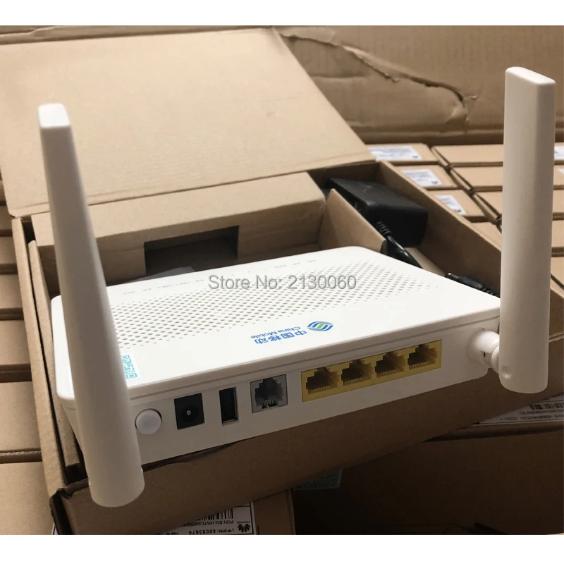 Hs8546v ont hs8546v hs 8546 В GPON маршрутизатор FTTH ОНУ 4ge 4 Порты и разъёмы + 1tel 2USB WiFi английский