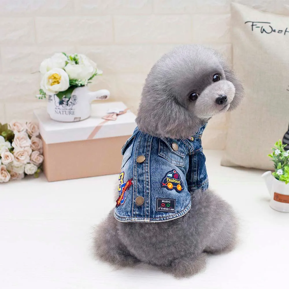Маленьких собак костюм Одежда для маленьких собак Комбинезоны Pet Пальто Собака Куртка Одежда Щенок Костюмы пальто одежда Ковбой