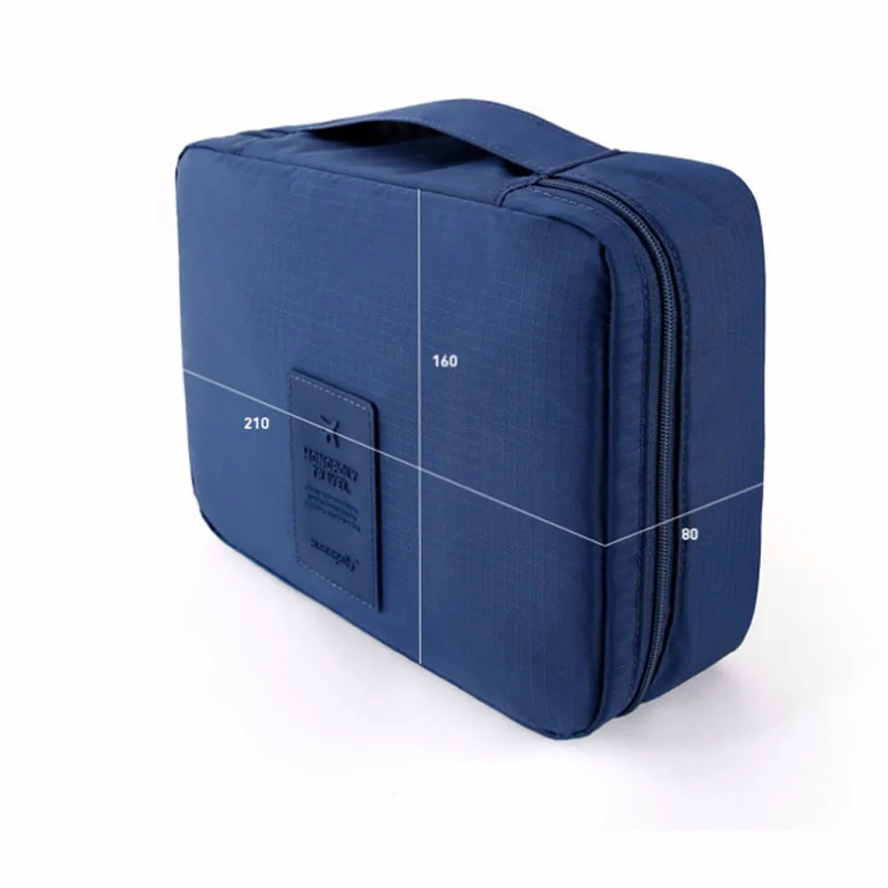 Women Makeup bag 8 Colors Cosmetic Bags Woman Men Casual Travel Storage Bag Multi-Functional Nylon Zipper Pouch (2)