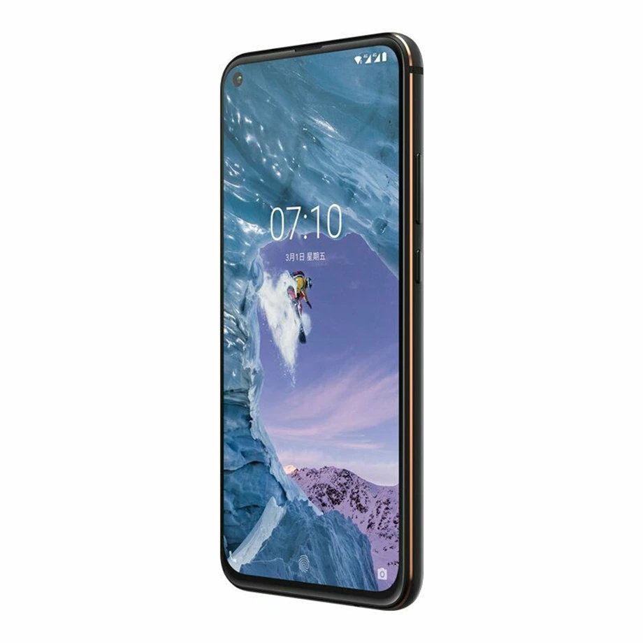 Мобильный телефон Nokia X71, 6 ГБ ОЗУ, 64 ГБ/128 Гб ПЗУ, две sim-карты, Android, LTE 6,39 '', 4 камеры, четыре ядра, 3500 мАч, отпечаток пальца, Snapdragon 660