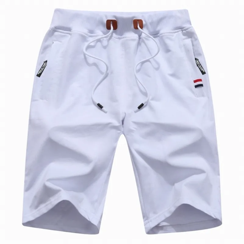 Однотонные повседневные белые мужские шорты-карго, большие размеры, пляжные шорты 5XL, спортивные штаны, шорты для беговых прогулок
