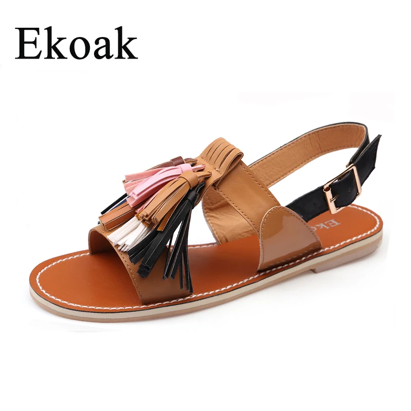 Женская летняя обувь с бахромой и ремешком на щиколотке|beach shoes|summer shoes womenfashion summer |