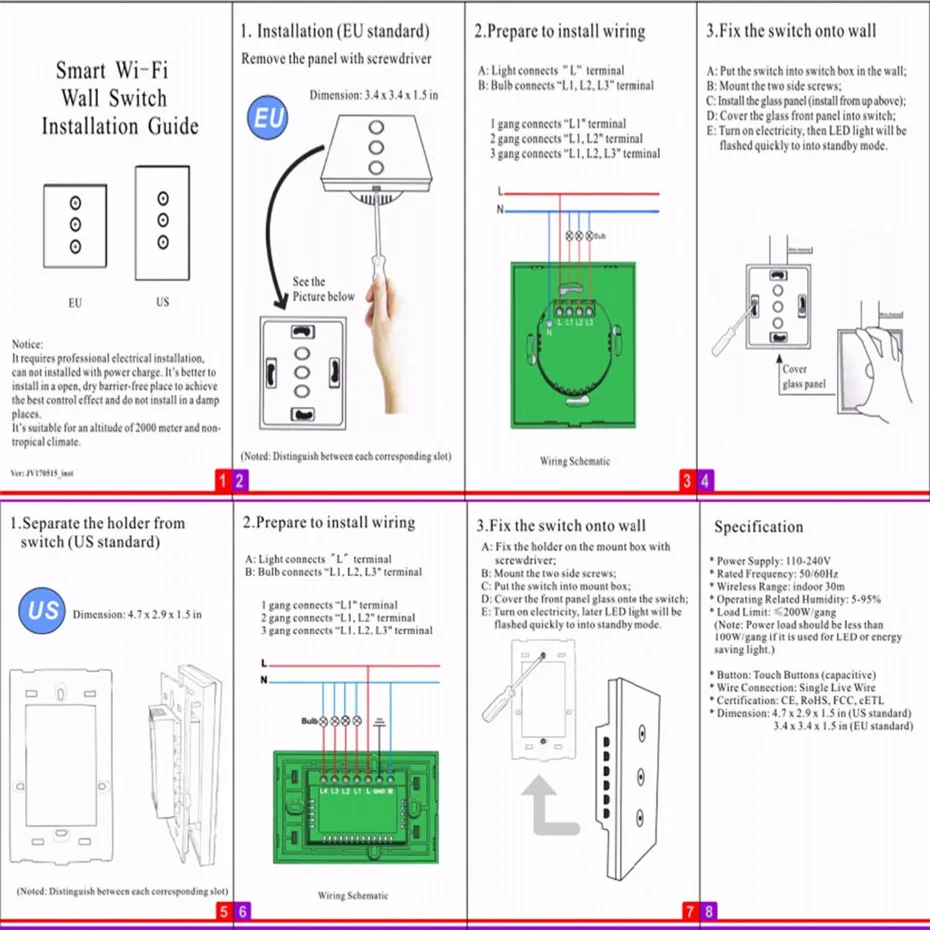 Tuya App Automatic Curtain Rail,Touch wifi Control,DT52S 75W Motor+3M or Less Track+US wifi Curtain Switch,for Google Home Alexa--22