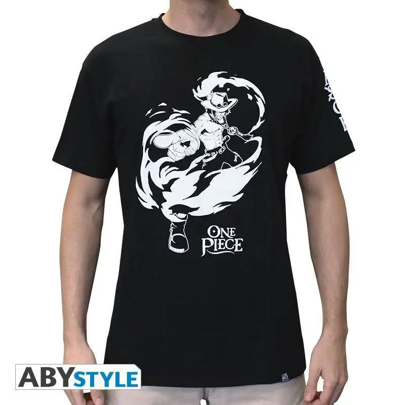 Abystyle цельная футболка ACE man SS black-basic Taglia: средний бесплатная доставка Harajuku топы