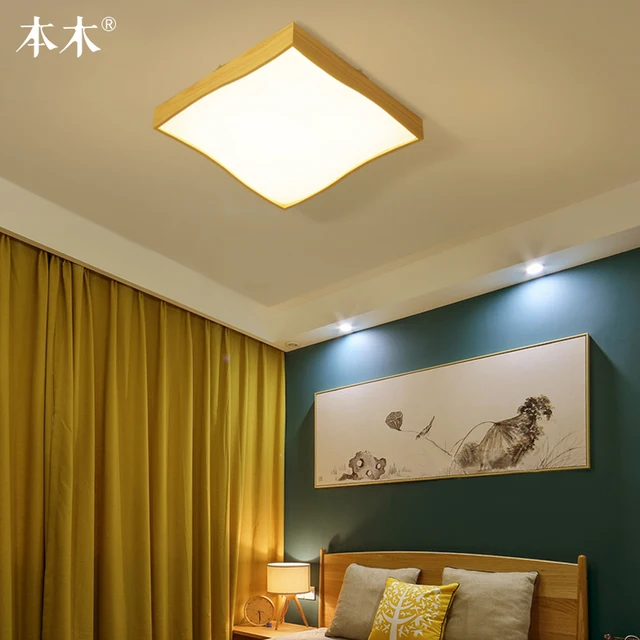 Anese Style Delicate Crafts Wooden Frame Ceiling Light Led Anese Style Delicate Crafts Wooden Frame Ceiling Light Led Lights Luminarias Para Sala Dimming Lamp