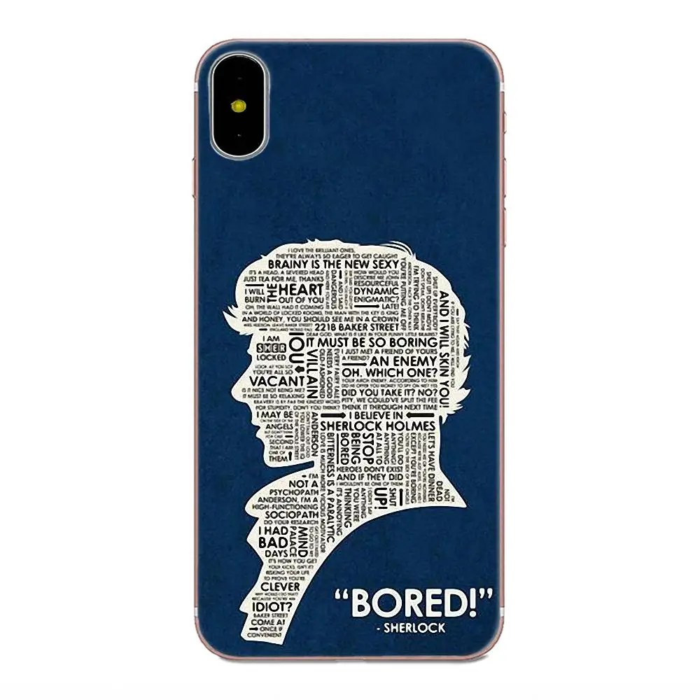 Мягкий ТПУ чехол для телефона Galaxy J1 J2 J3 J330 J4 J5 J6 J7 J730 J8 2015 2016 2017 2018 mini Pro I am Sherlock Holmes
