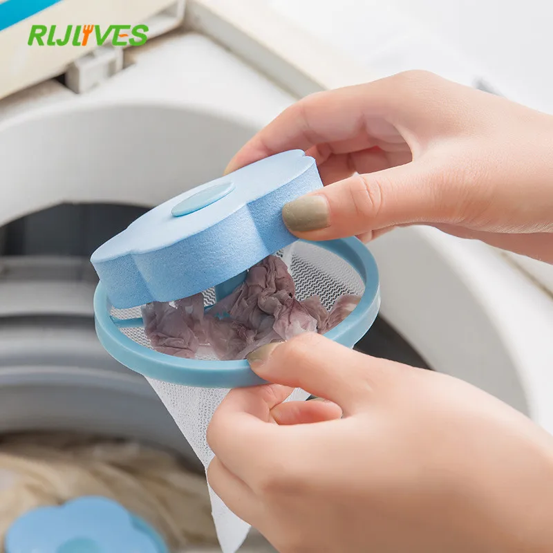 

Mesh Filter Bag Laundry Ball Floating Style Washing Clothes Machine Wool Filtration Hair Removal Device House Cleaning necessary