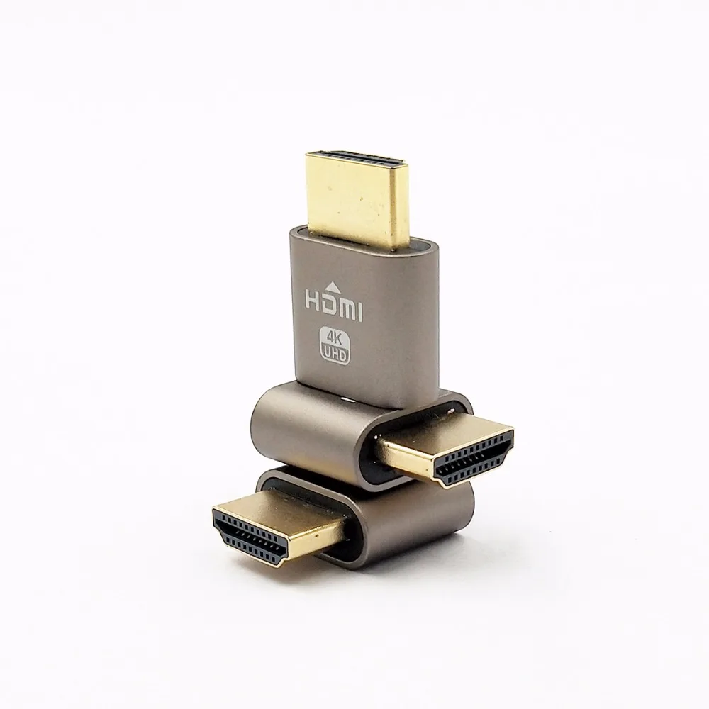 2 шт. VGA виртуальный дисплей адаптер HDMI DDC EDID пустышка без головы призрак эмулятор