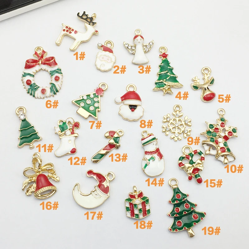 Metal alloy Mix Christmas Sets charm For Holiday Decoration,christmas decoration supplies ,christmas decoration,Free Shipping!