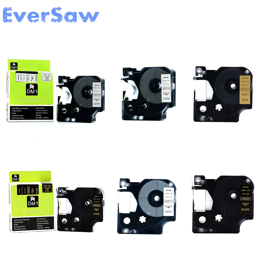 8PK dymo d1 12 мм разноцветный 45013 45010 45020 45021 45022 45023 45024 45018 для принтер для этикеток dymo