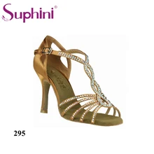 Zapatos de baile latino; ; Suphini; туфли для латинских танцев на высоком каблуке со стразами