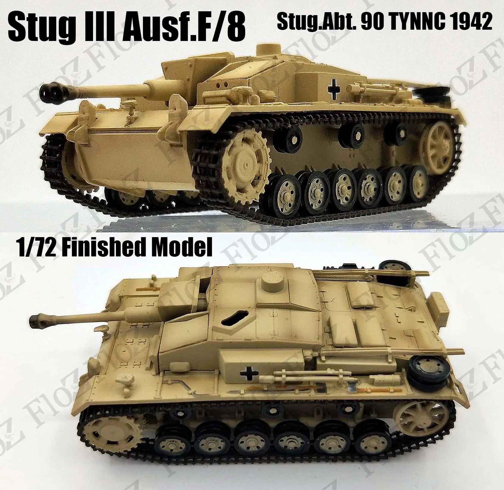 

Sturmgeschutz StuG III Ausf F/8 abt.90 TYNNC 1942 1/72 finished tank Easy model