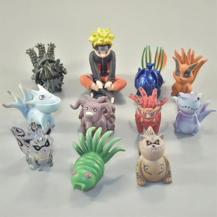 Moonlitsorrow 買取 11 ピース セットナルト Q うずまき尾獣 Shukaku Gyuki 白書鞍馬 Isobu 孫悟空 Kokuo Saiken Chomei Shinju アクションフィギュアモデルおもちゃ オ ンライン 価格