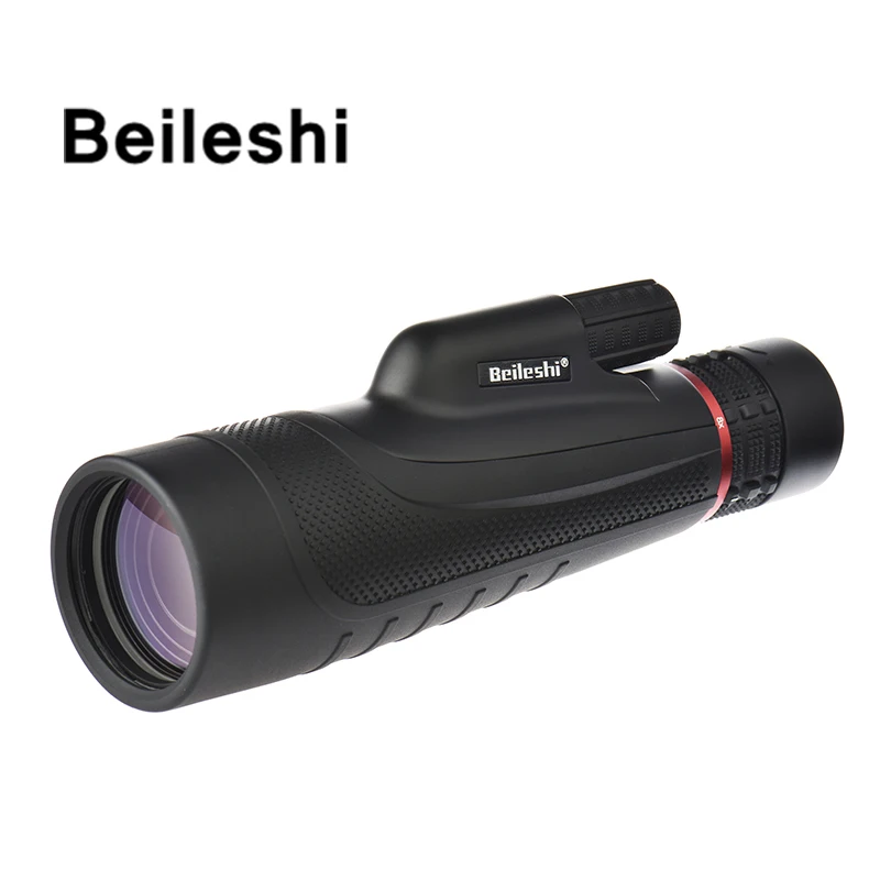 Beileshi 24X50 Outdoor Traveling Monocular Porro BAK-4 Outdoor Birding Traveling Sightseeing Hunting Telescope Single Tube Scope