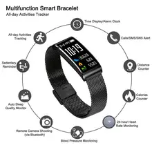 IP68 Водонепроницаемый Смарт фитнес трекер Браслет Шагомер сердечного ритма артериального давления смарт-браслет Android iOS браслет для занятий спортом